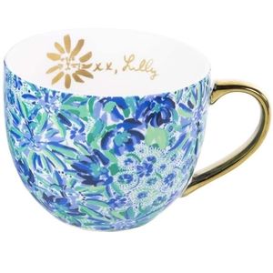 Set of 2 12 ounce ceramic Lilly Pulitzer Mugs